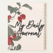 "My Daily Journal" | 華やぐ桜の枝の植物画 プランナー手帳 (裏面)
