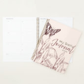 "My Daily Journal" 2026 | ビンテージ・バタフライ プランナー手帳 (ディスプレー)