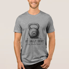 My Daily Reset | Lift Breathe Repeat ワークアウト トライブレンドTシャツ