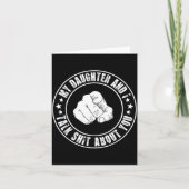 My Daughter And I Talk About You Funny Matching Da カード (正面)