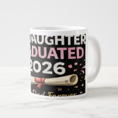 My Daughter Graduated 2026 ジャンボコーヒーマグカップ (正面右)
