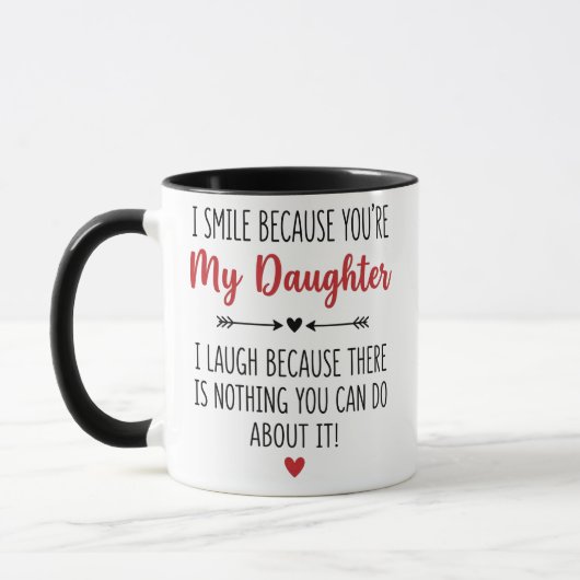 My Daughter Mug | Funny Heartwarming Gift Mom マグカップ (左)