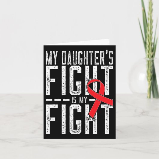 My Daughter's Fight Is My Fight Blood Cancer Aware カード (正面)