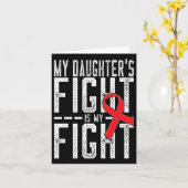 My Daughter's Fight Is My Fight Blood Cancer Aware カード (黄色い花)
