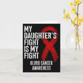 My Daughter's Fight Is My Fight Blood Cancer Aware カード (黄色い花)