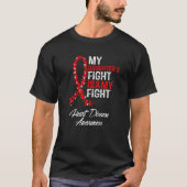 My Daughter's Fight is my Fight CHD Heart Disease  Tシャツ (正面)