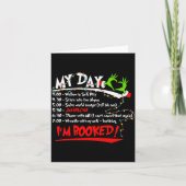 My Day I'm Booked Christmas Schedule Time  カード (正面)
