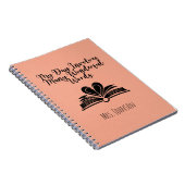 My Day Involves Many Wonderful Words Educator ノートブック (右側)