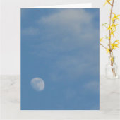 My Daytime Moon – 大ポートレートグリーティングカード カード (黄色い花)