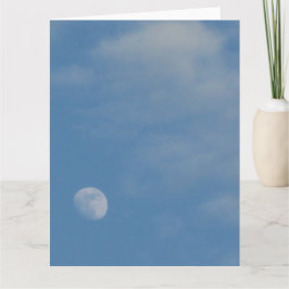 My Daytime Moon – 大ポートレートグリーティングカード カード