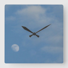 My Daytime Moon – 装飾用角時計 スクエア壁時計