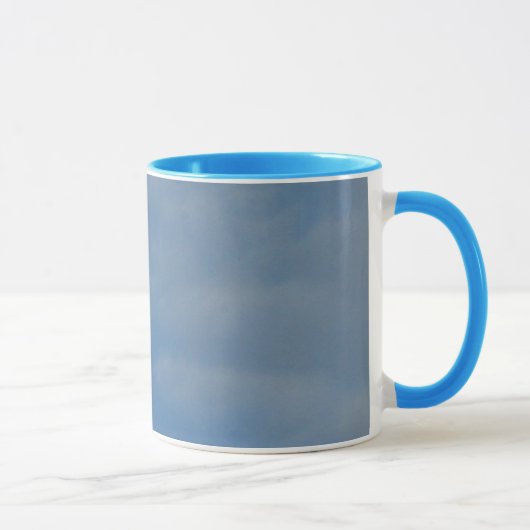My Daytime Moon - Blue Ringer Coffee Tea Mug マグカップ (右)