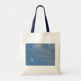 My Daytime Moon Photo Image Budget Tote Bag トートバッグ