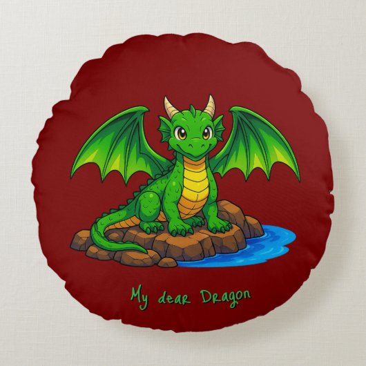 My dear Dragon ラウンドクッション (正面)