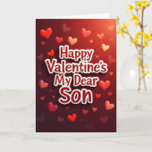 My Dear Son Valentines Day Card カード (黄色い花)