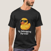 My Debugging Partner Rubber Duck Pixel Art Tシャツ (正面)