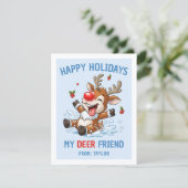 My Deer Friend Kids Classroom Christmas シーズンカード (スタンド正面)