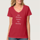 My Destiny Women's Basic V-Neck Tシャツ (正面)