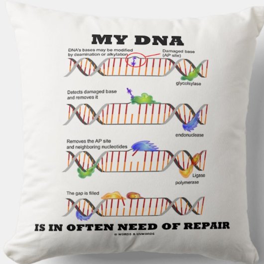 My DNA Is In Often Need Of Repair DNA Humor クッション