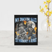 My Doctor Said I'm Morbidly A Cool Funny Werewolf  カード (黄色い花)