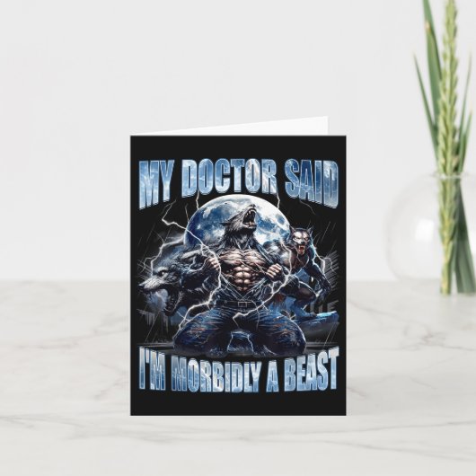 My Doctor Said I'm Morbidly A Cool Funny Werewolf  カード (正面)