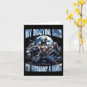 My Doctor Said I'm Morbidly A Cool Funny Werewolf  カード (黄色い花)