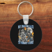 My Doctor Said I'm Morbidly A Cool Funny Werewolf キーホルダー (正面)