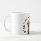 My Dog Is Family Funny Dog Lover Quote コーヒーマグカップ (左)