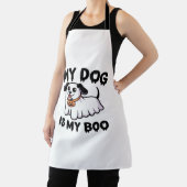 My Dog Is My Boo Shirt -おもしろい犬恋人ギフト2025 エプロン (インサイチュ)