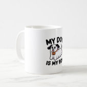 My Dog Is My Boo Shirt -おもしろい犬恋人ギフト2025 コーヒーマグカップ (正面左)