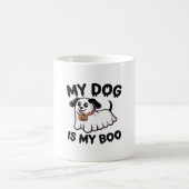 My Dog Is My Boo Shirt -おもしろい犬恋人ギフト2025 コーヒーマグカップ (中央)