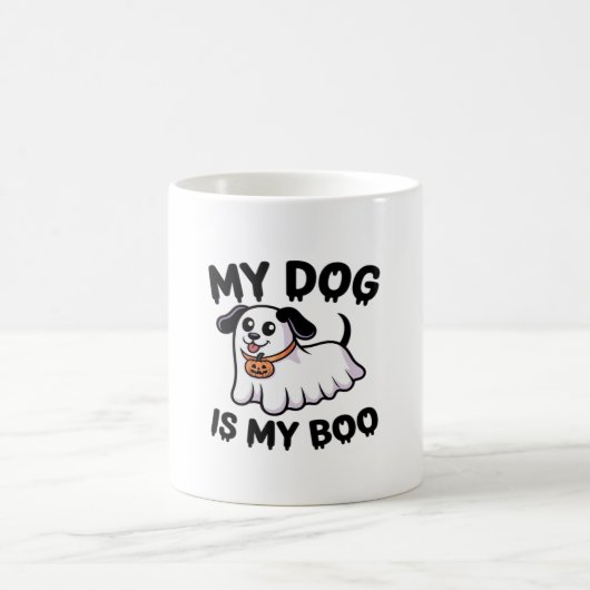 My Dog Is My Boo Shirt -おもしろい犬恋人ギフト2025 コーヒーマグカップ (中央)