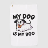 My Dog Is My Boo Shirt -おもしろい犬恋人ギフト2025 ゴルフタオル (正面)