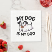 My Dog Is My Boo Shirt -おもしろい犬恋人ギフト2025 スタンダードランチョンナプキン (インサイチュ)