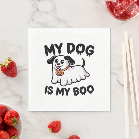 My Dog Is My Boo Shirt -おもしろい犬恋人ギフト2025 スタンダードランチョンナプキン (インサイチュ)
