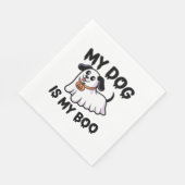 My Dog Is My Boo Shirt -おもしろい犬恋人ギフト2025 スタンダードランチョンナプキン (角)