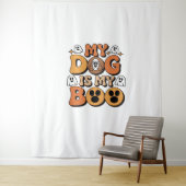 My Dog Is My Boo Shirt -おもしろい犬恋人ギフト2025 タペストリー (インサイチュ)