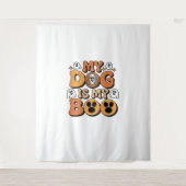 My Dog Is My Boo Shirt -おもしろい犬恋人ギフト2025 タペストリー (正面)
