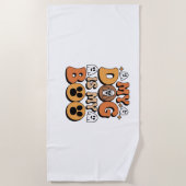 My Dog Is My Boo Shirt -おもしろい犬恋人ギフト2025 ビーチタオル (正面)