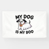 My Dog Is My Boo Shirt -おもしろい犬恋人ギフト2025 横断幕 (横)