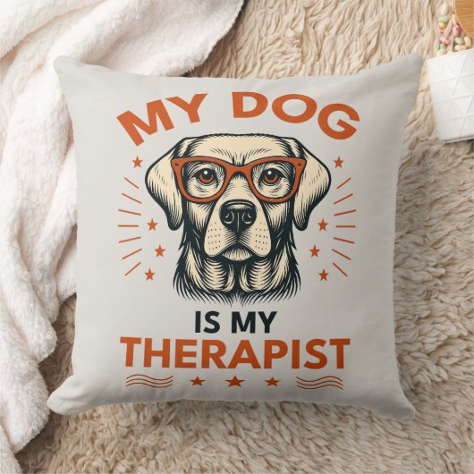 My dog is my therapist クッション (ブランケット)