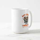 My dog is my therapist コーヒーマグカップ (正面右)