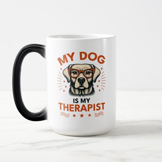 My dog is my therapist モーフィングマグカップ (左)