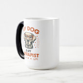 My dog is my therapist モーフィングマグカップ (正面左)
