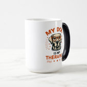 My dog is my therapist モーフィングマグカップ (正面右)