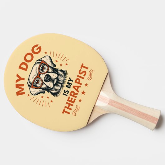 My dog is my therapist 卓球ラケット (横)