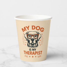 My dog is my therapist 紙コップ