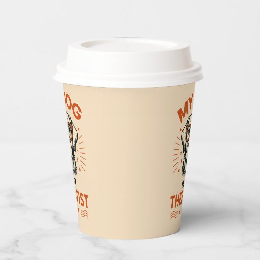 My dog is my therapist 紙コップ (左)