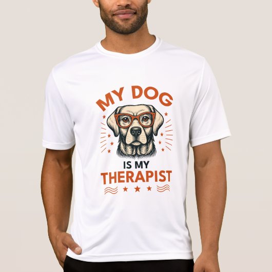 My dog is my therapist tシャツ (正面)
