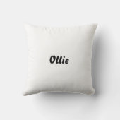 My Dog is my Therapist Throw Pillow クッション (裏面)